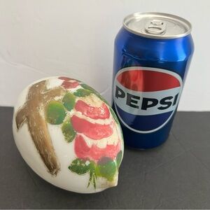 Antique Hand blowing Decorative Floral Easter Egg with Cross Design